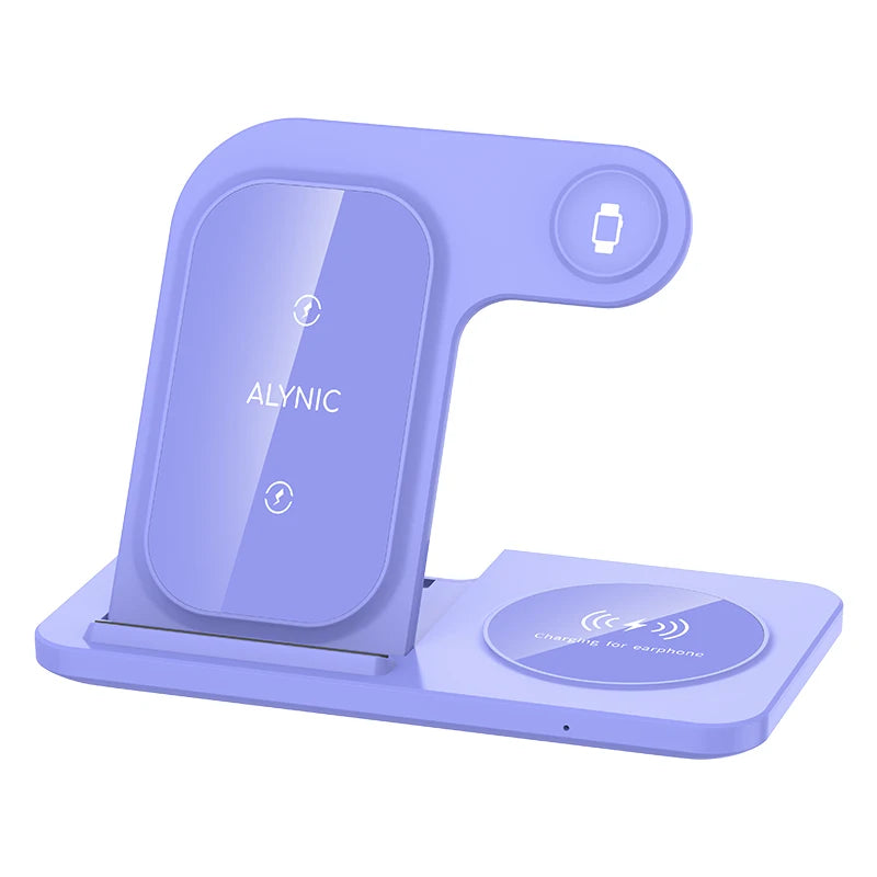 3-in-1 Wireless Charging Station – Phone, AirPods & Watch